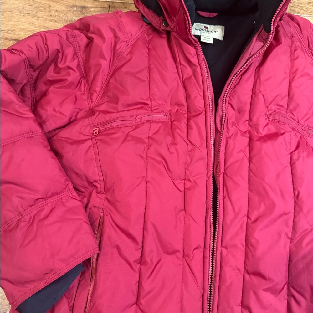 Woolrich Women’s Raspberry Puffer Jacket Size XL - Picture 4 of 9